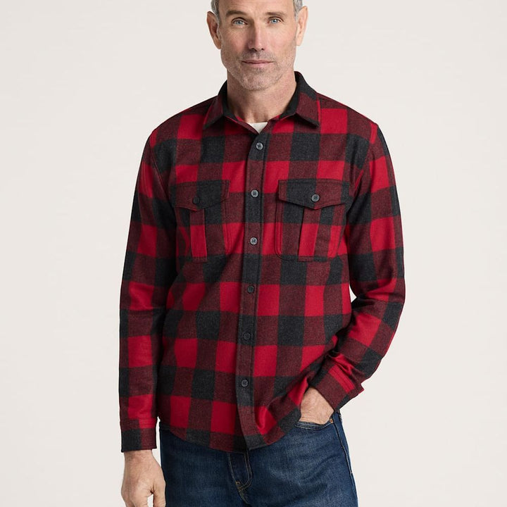 Scout Shirt | Red/Oxford Buffalo Check