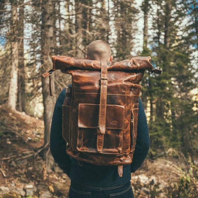 Kobuk Leather Backpack | Antique Brown