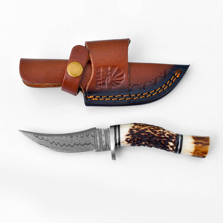 Deer Horn Trailblazer Damascus