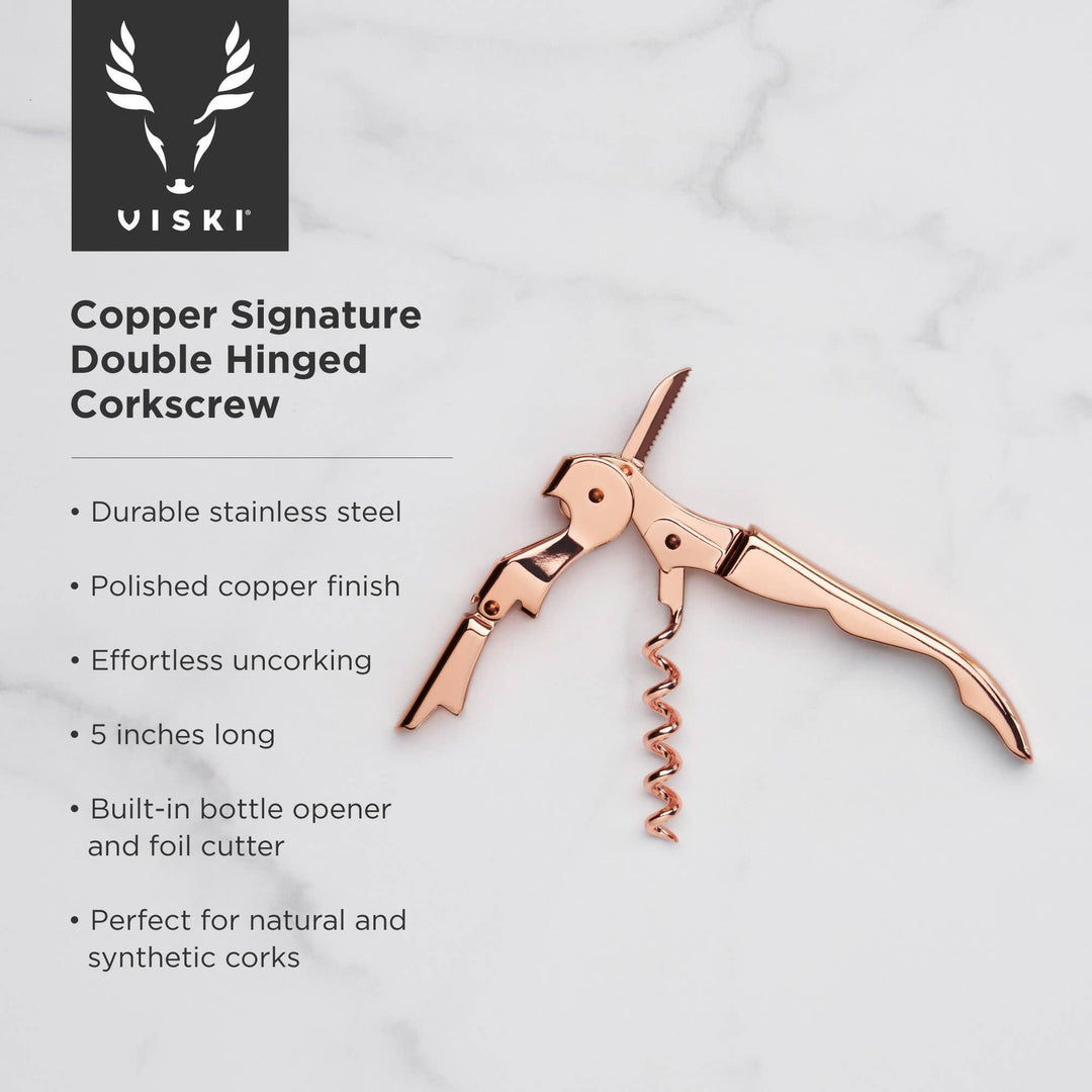 Summit Double-Hinged Corkscrew | Copper