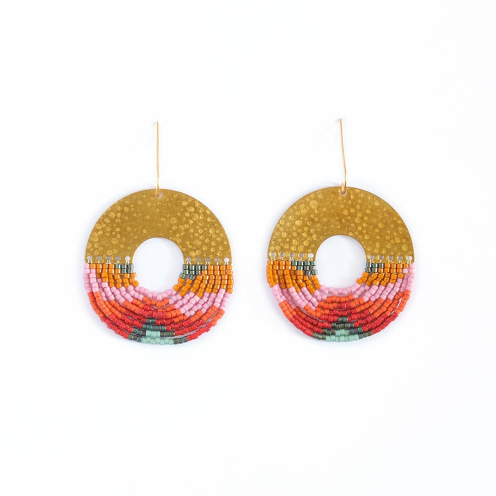 Annular Beaded Earrings