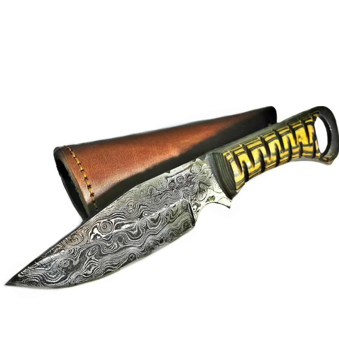 Damascus Steel Fixed Blade EDC