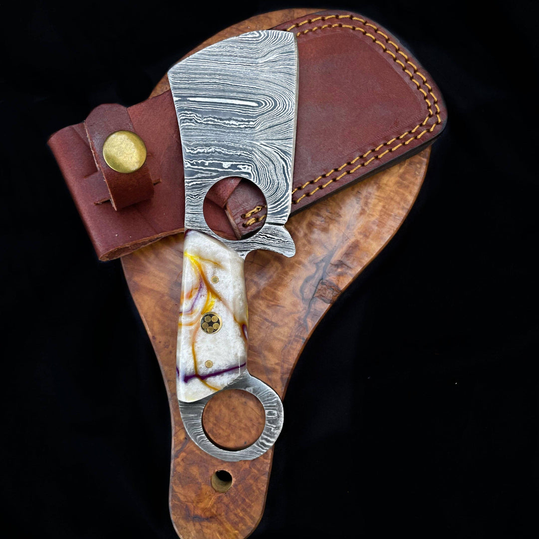 Mini Cleaver with resin handle