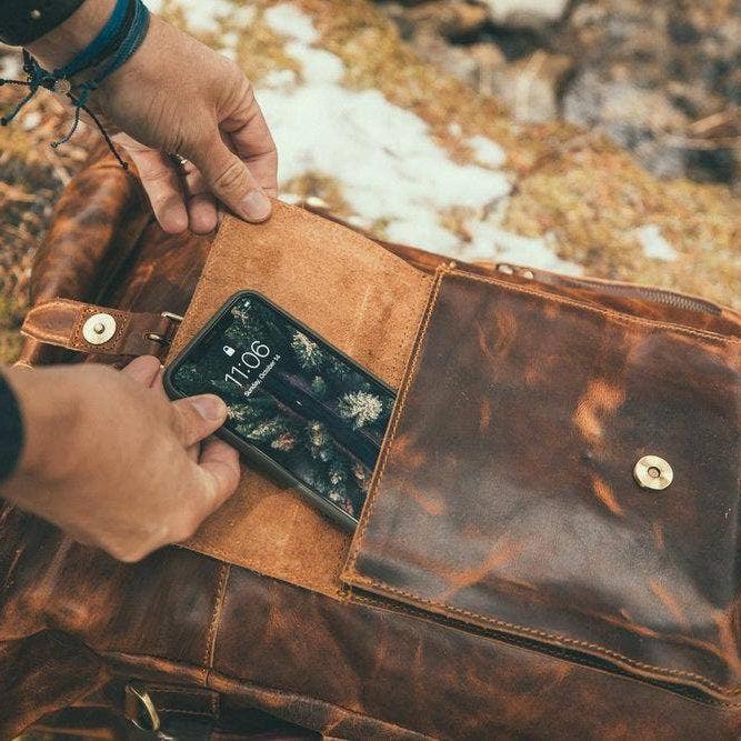 Kobuk Leather Backpack | Antique Brown