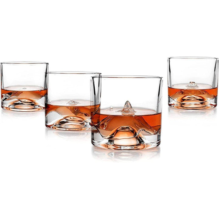 The Peaks Crystal Whiskey Glass Set of 4