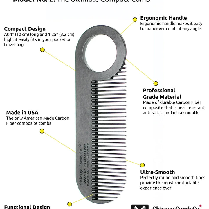 No. 2 Carbon Fiber Comb