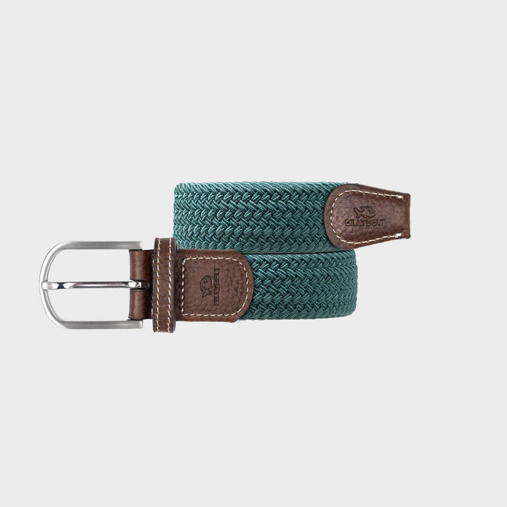 Green pine elastic braided belt