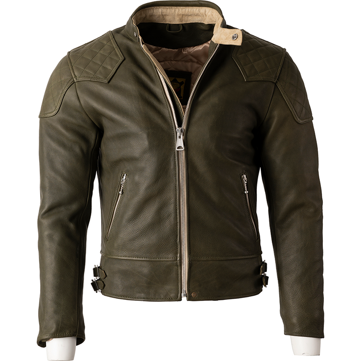 The '76 Cafe Racer Jacket - Olive Green