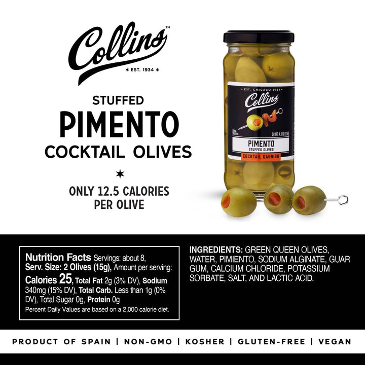 Gourmet Pimento Martini Cocktail Olives
