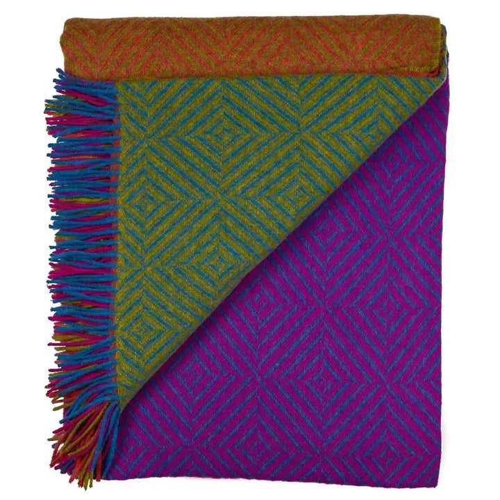 Merino Wool Geo Throw | Brilliant
