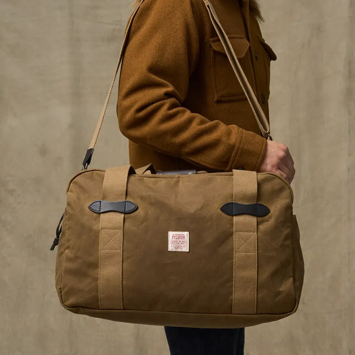 Medium Tin Cloth Duffle Bag | Dark Tan