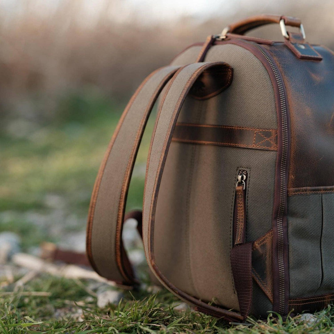 Day Traveler Canvas Backpack | Pewter Green