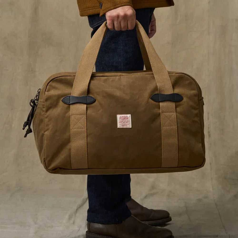 Medium Tin Cloth Duffle Bag | Dark Tan