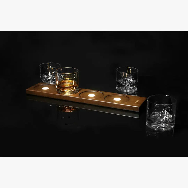 American Peaks Crystal Rocks Glass Set