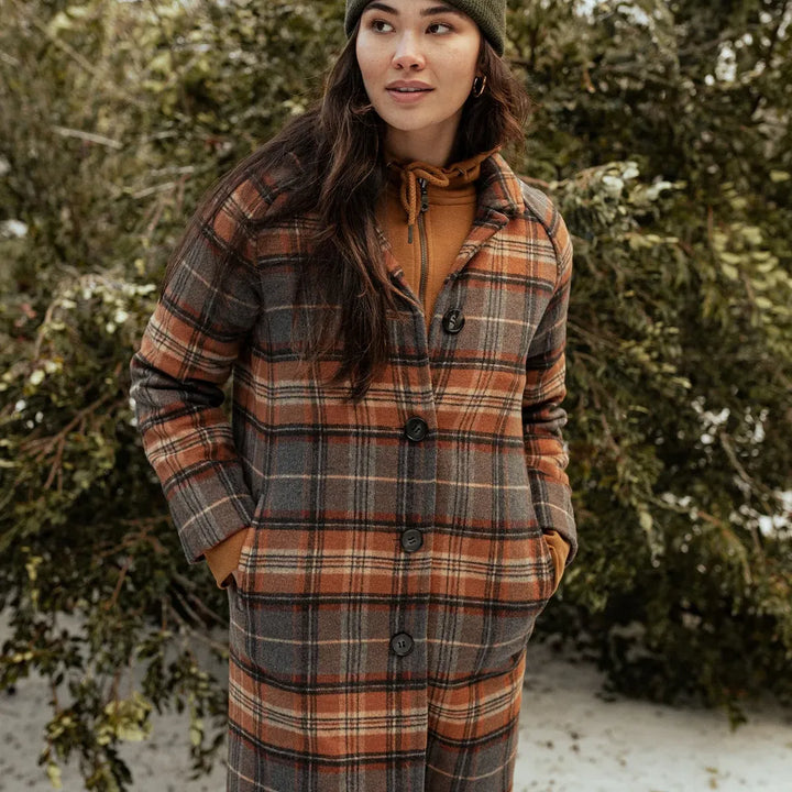 Alberta Car Coat | Dorset Brushed Plaid