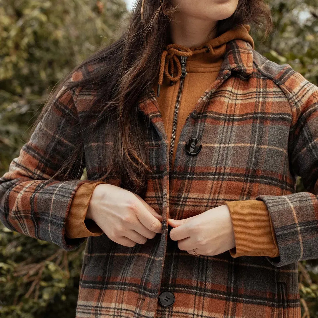 Alberta Car Coat | Dorset Brushed Plaid