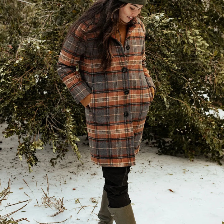 Alberta Car Coat | Dorset Brushed Plaid