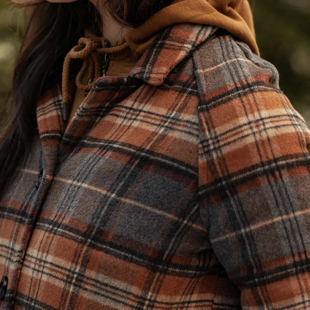 Alberta Car Coat | Dorset Brushed Plaid