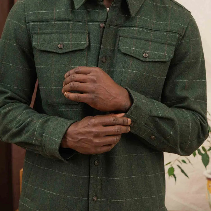 Fielding Shirt Jacket | Cypress Windowpane
