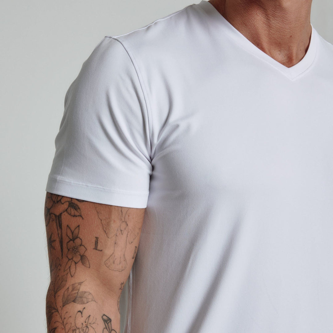 Core V-Neck Tee | White