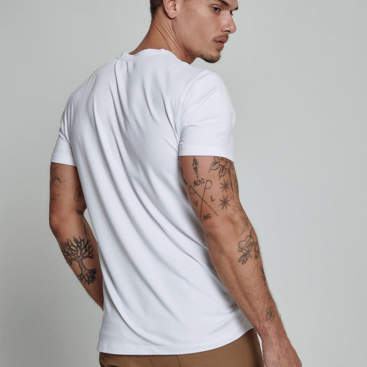 Core V-Neck Tee | White