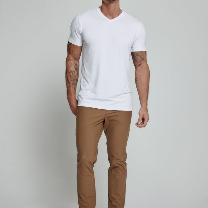 Core V-Neck Tee | White