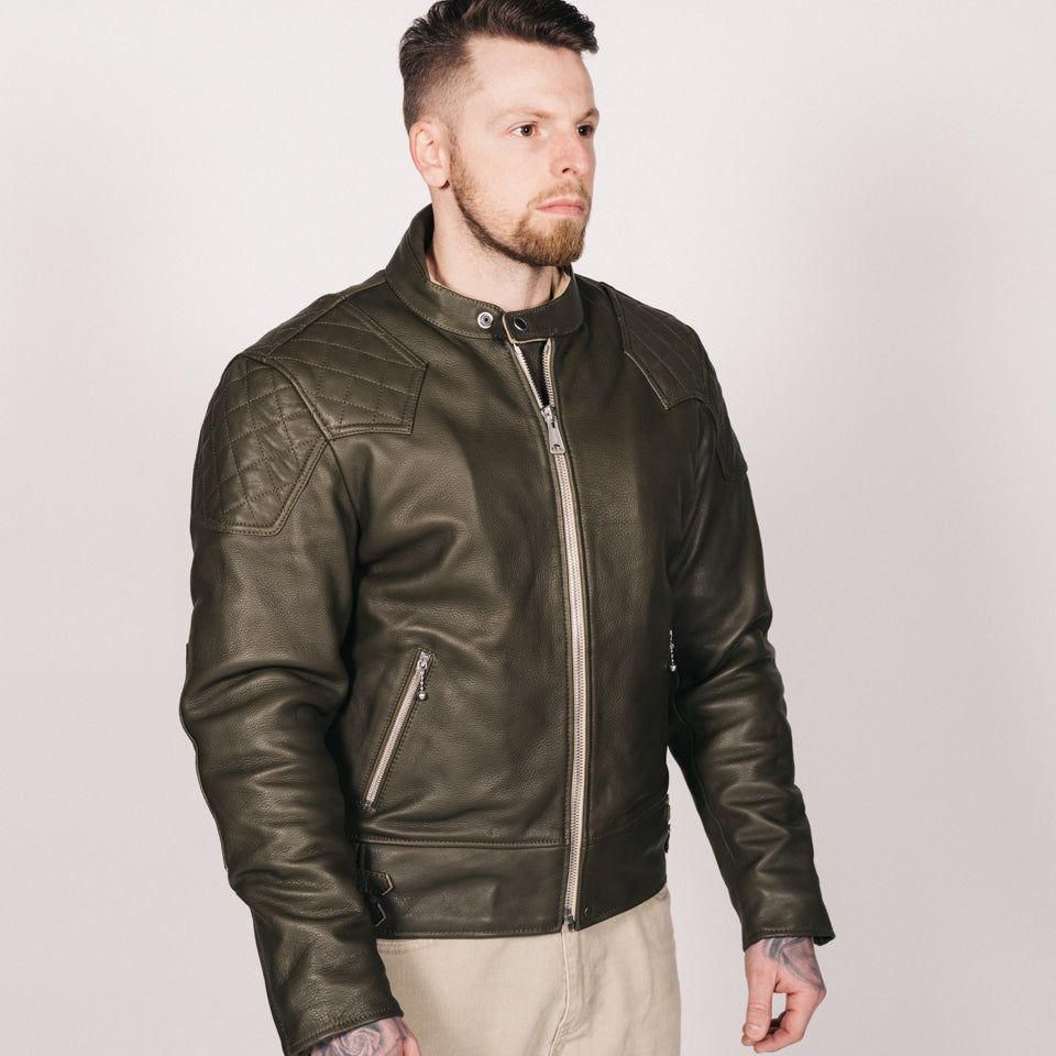 The '76 Cafe Racer Jacket - Olive Green