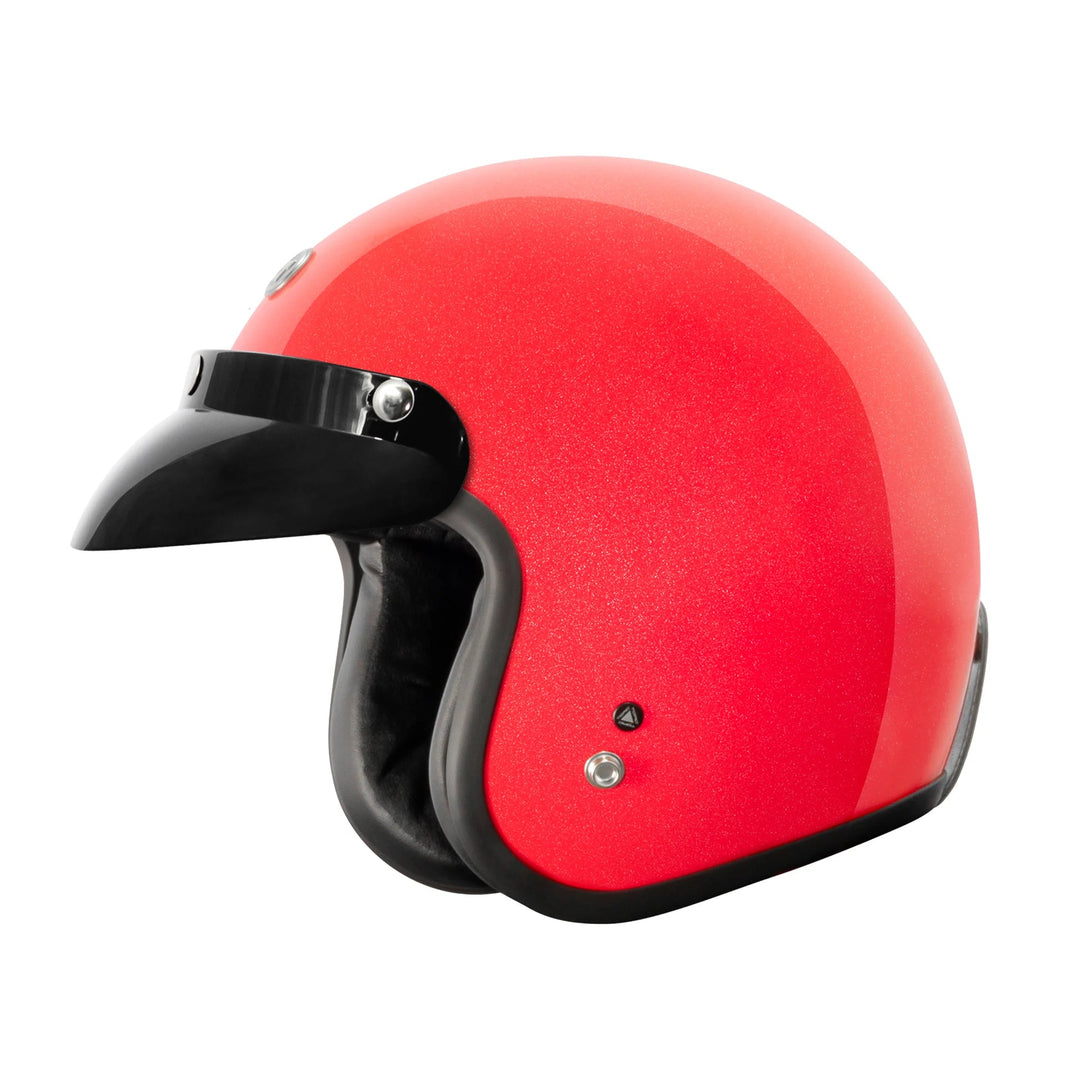 Retro T-50 DelMar Helmet | Metallic Red
