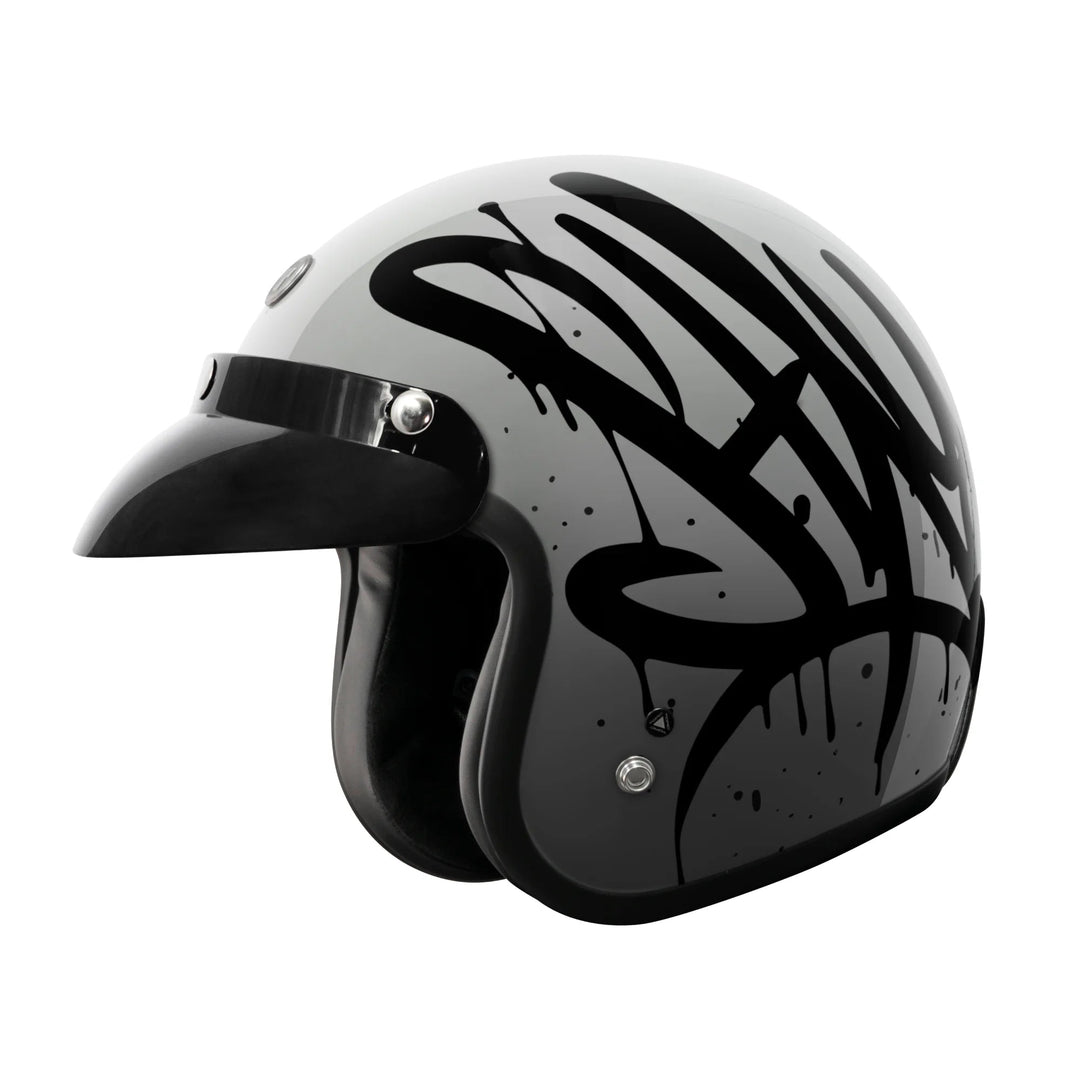 Retro T-50 Helmet | Wild One Grey