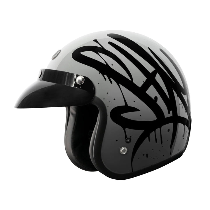 Retro T-50 Helmet | Wild One Grey