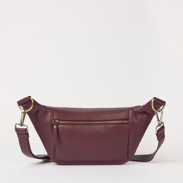 Drew Bum Bag | Dark Cherry Soft Grain Leather