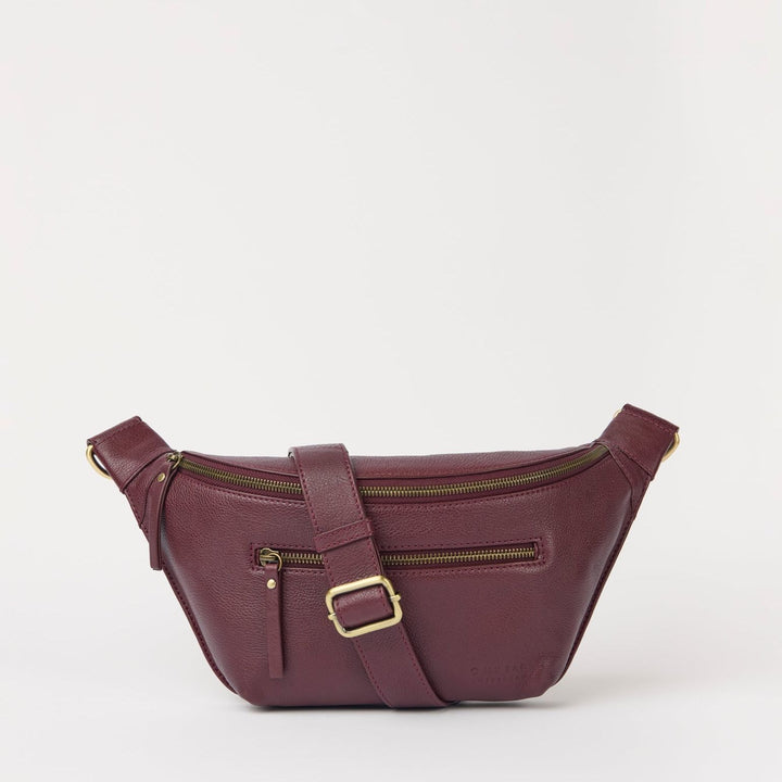 Drew Bum Bag | Dark Cherry Soft Grain Leather