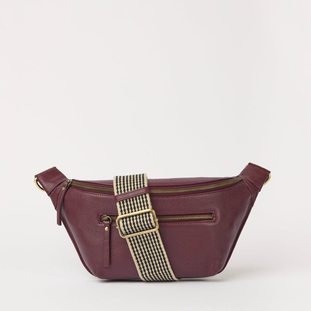 Drew Bum Bag | Dark Cherry Soft Grain Leather