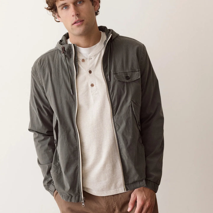 The Pierce Ripstop Windbreaker | Dark Green