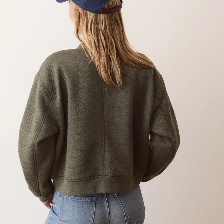 Corbet Quilted Bomber | Olive Heather