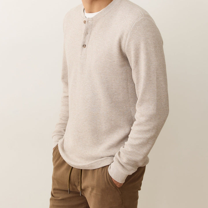 Waffle Henley | Oatmeal
