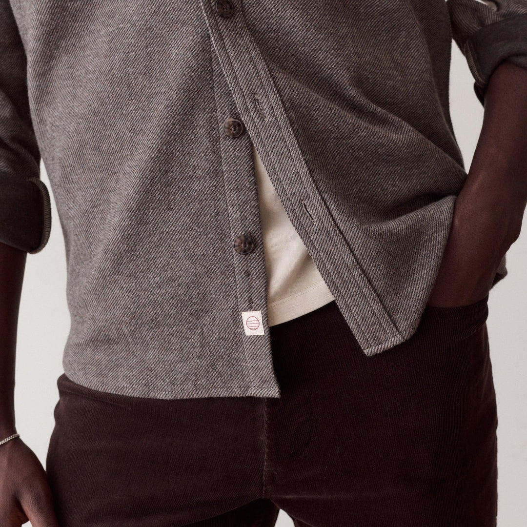 Pacifica Stretch Twill Overshirt | Brown