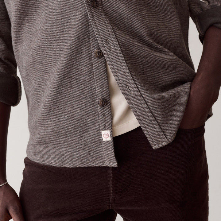 Pacifica Stretch Twill Overshirt | Brown