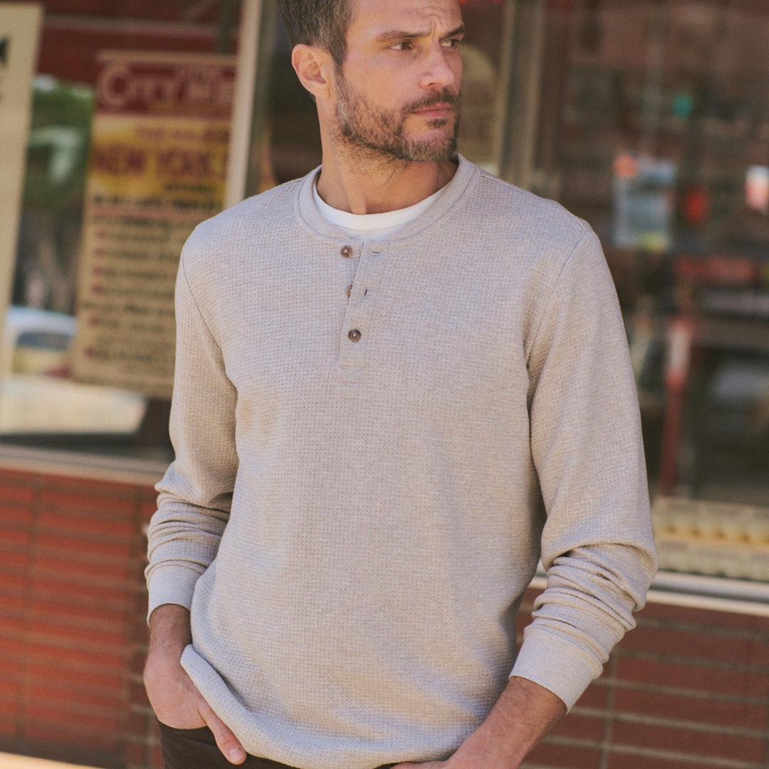 Waffle Henley | Oatmeal