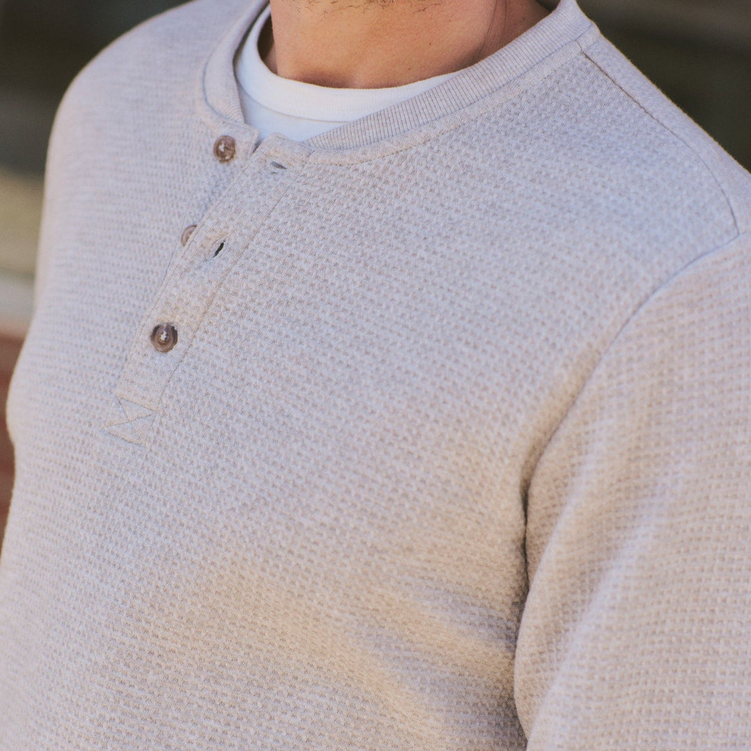 Waffle Henley | Oatmeal