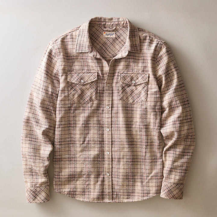 The Clark Corduroy Shirt | Brown Plaid