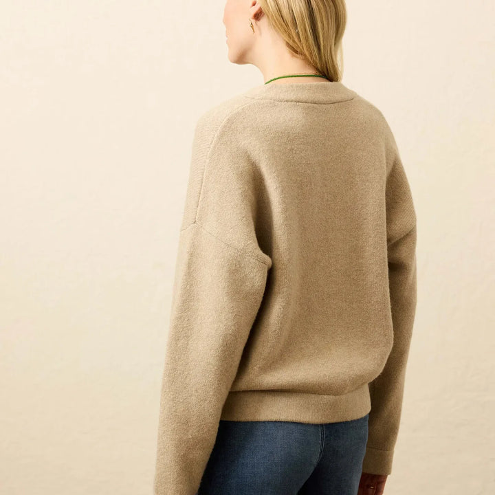 Jackson V-Neck Popover | Oatmeal Heather