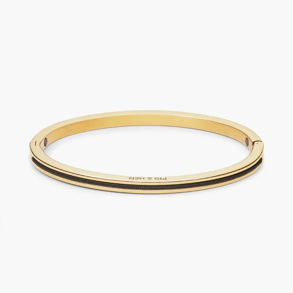 Navarch 4mm CLSD Braclet | Black/Gold
