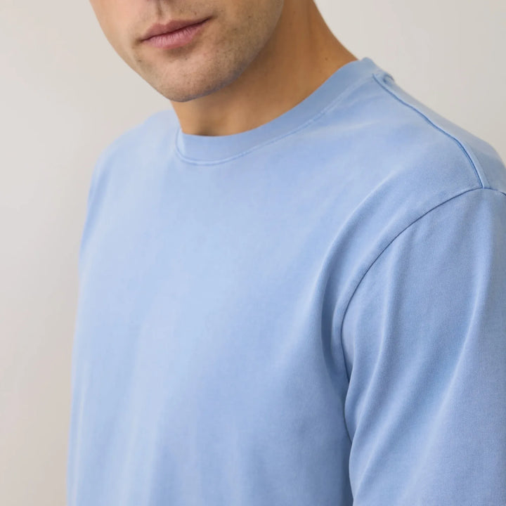 Men's Luxe Jersey Relaxed Tee | Coastal Blue
