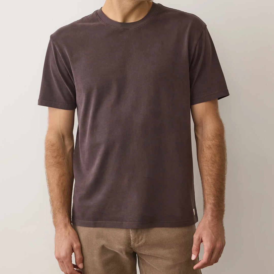 Men's Luxe Jersey Relaxed Tee | Coffee