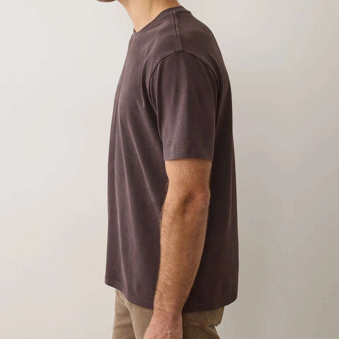 Men's Luxe Jersey Relaxed Tee | Coffee