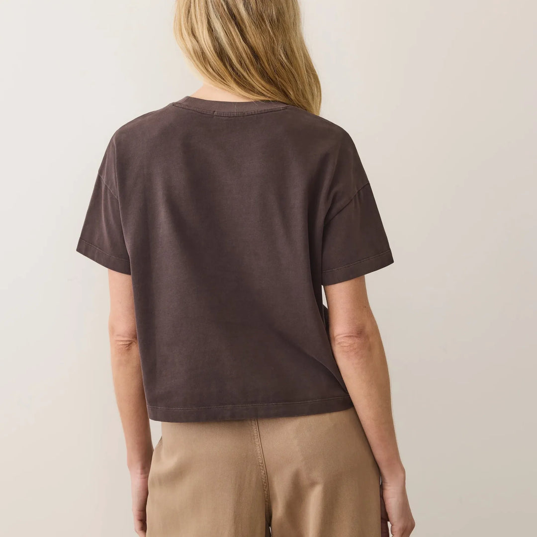 Luxe Jersey Crew Tee | Coffee