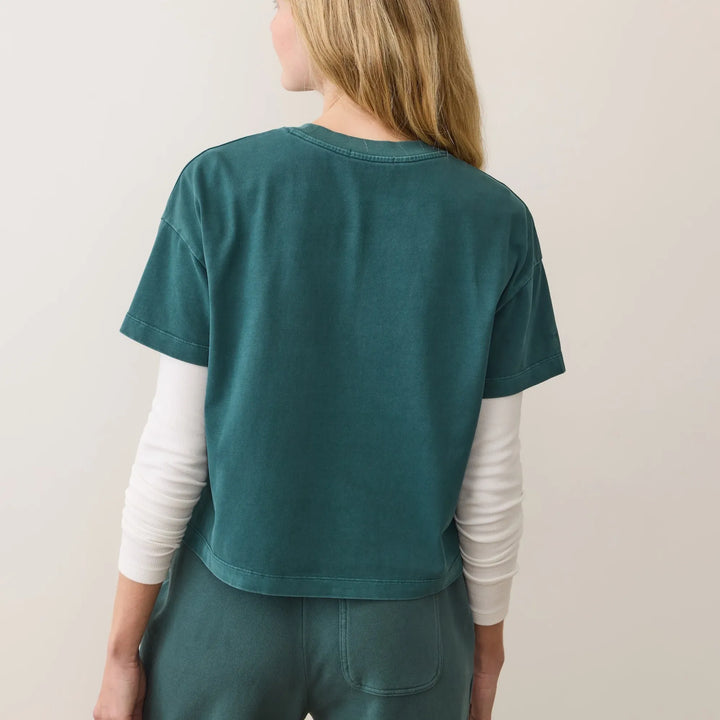 Luxe Jersey Crew Tee | Rain Forest