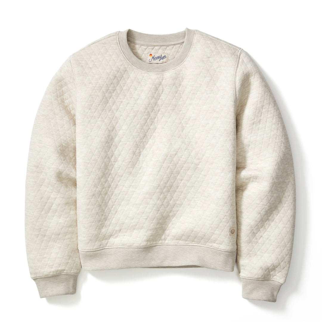 Women's Corbet Quilted Crewneck | Oat