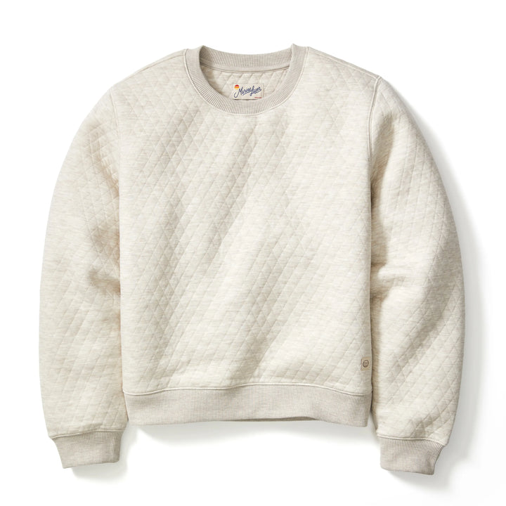 Women's Corbet Quilted Crewneck | Oat